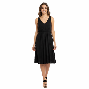 “LOFT” ann klein little black dress, lady’s size large, soft stretchy fabric